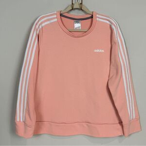 Adidas Climalite Peach 3 Stripe Sweatshirt XL